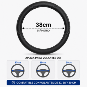 Cubre volante negro/rosa (diam.38)